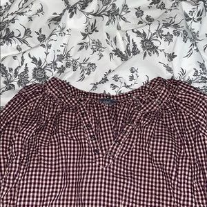 5/$15 Aerie checkered blouse